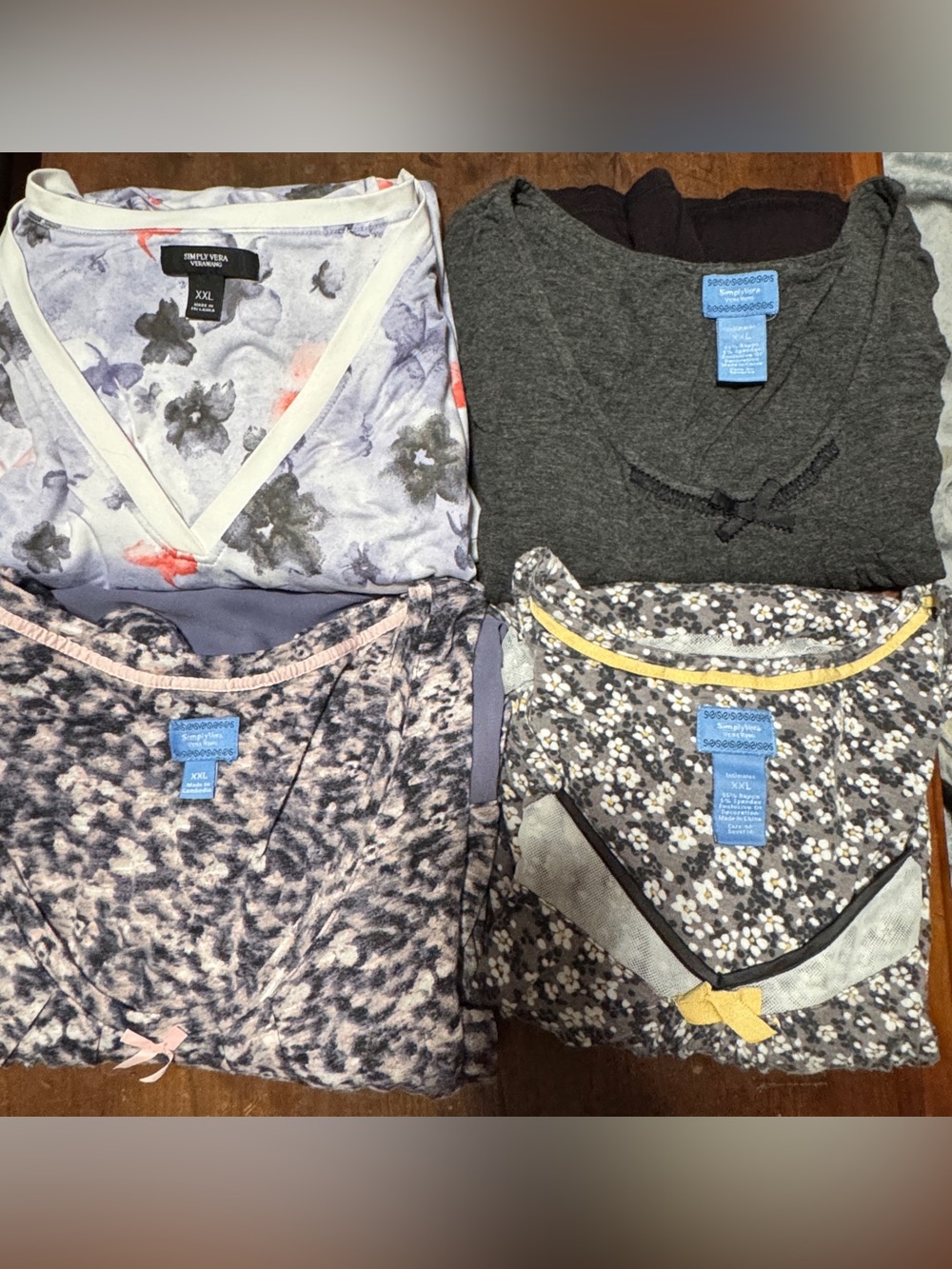 Simply Vera Vera Wang Sleepshirts - set of 4